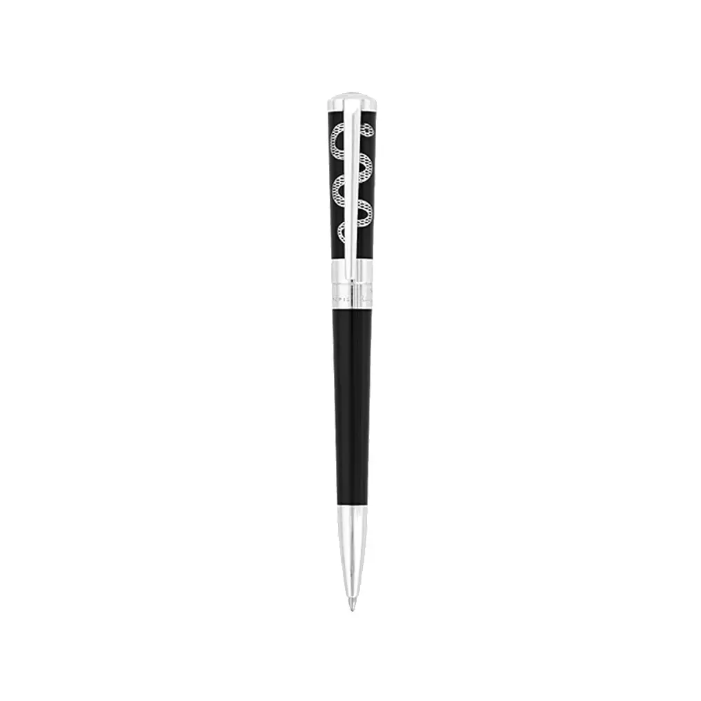DUPONT S.T Stylo bille Liberté Hippocrate laque noir et palladium