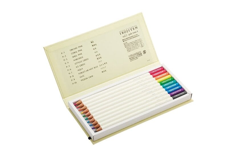 TOMBOW Coffret De 10  Crayons De Couleur Irojiten Set Volume 1: Pale Tone L