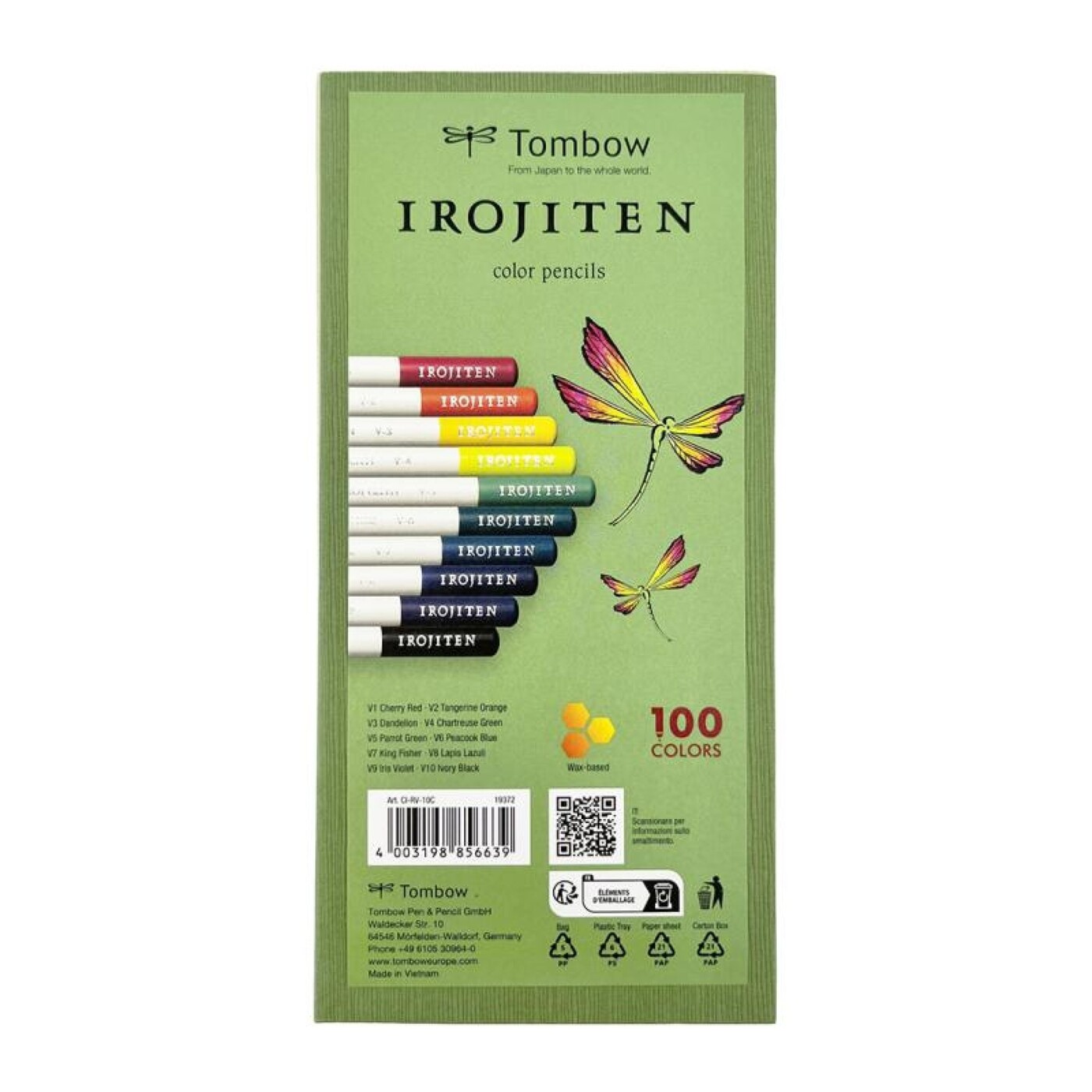 Kit De Crayons De Couleur BeauxArts Irojiten, Set Volume 2 Vivid Tone