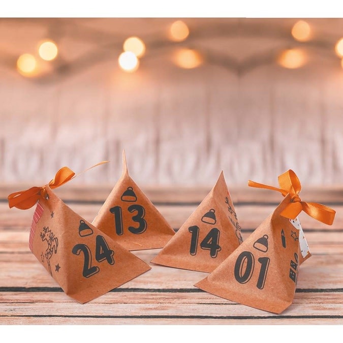 GRAINE CREATIVE Calendrier De L'Avent Berlingot Kraft