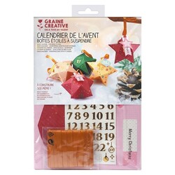 GRAINE CREATIVE Calendrier De L'Avent Etoile