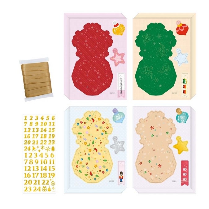 GRAINE CREATIVE Calendrier De L'Avent Etoile