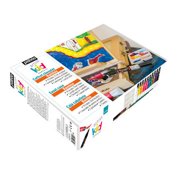 PEBEO Coffret Chevalet Artist Kid tubes + marqueurs et accessoires