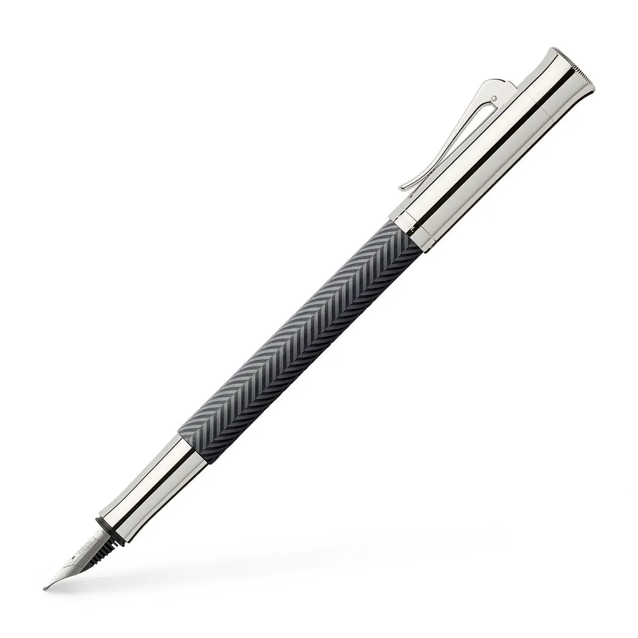 FABER CASTELL Stylo-plume Guilloché, ciselé, anthracite, EF