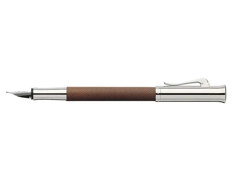 FABER CASTELL Stylo-plume Guilloché, cognac, M