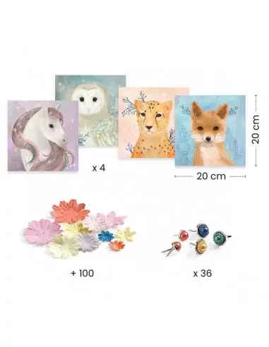 DJECO Papier Creatif Couronnes De Fleurs