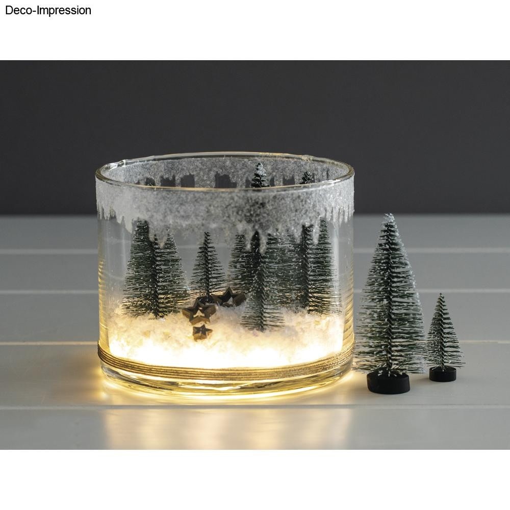 RAYHER Sapin déco enneigé, vert sapin, 5cm x 4pces./10cm x 3pces, boîte 7pces