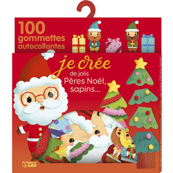EDITIONS LITO 100 Gommettes autocollantes De jolis Pères Noël, sapins... 3 ans
