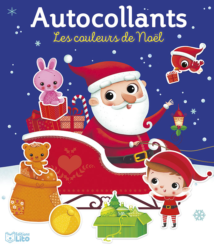 EDITIONS LITO Autocollants Couleurs De Noël Joyeux 3 ans