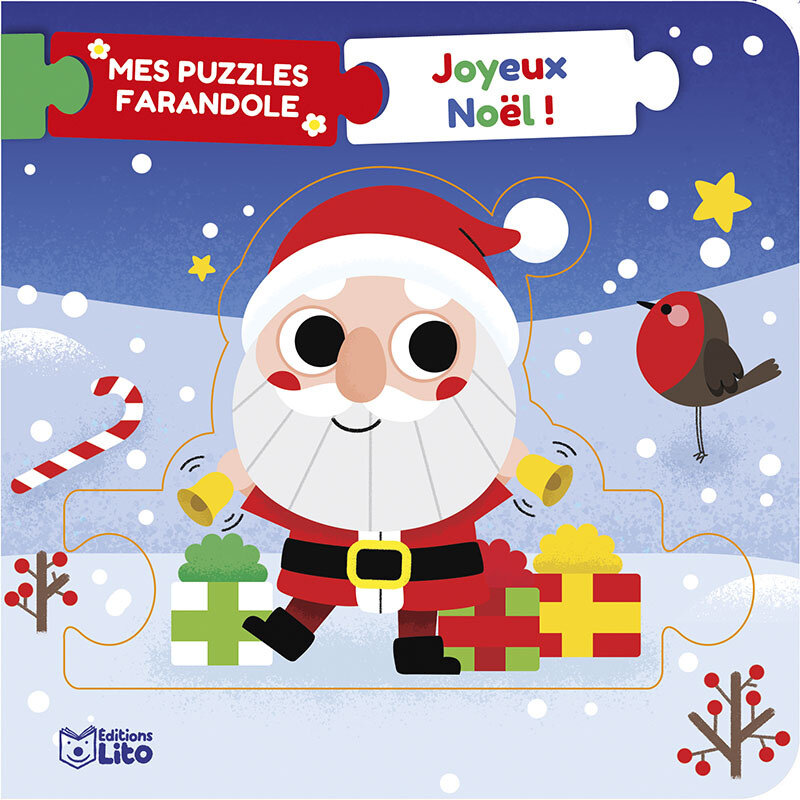 EDITIONS LITO Livres-puzzle Joyeux Noël ! dès 18 mois