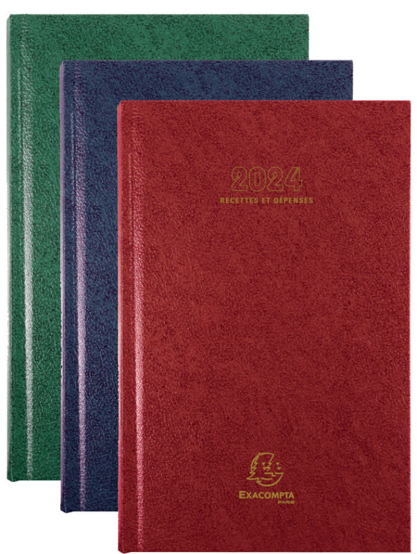 Agenda de bureau Carré Euro et cents 13,5 x 21 cm Journalier Janvier à  décembre 2023 - Couleurs assorties - Papeterie Michel