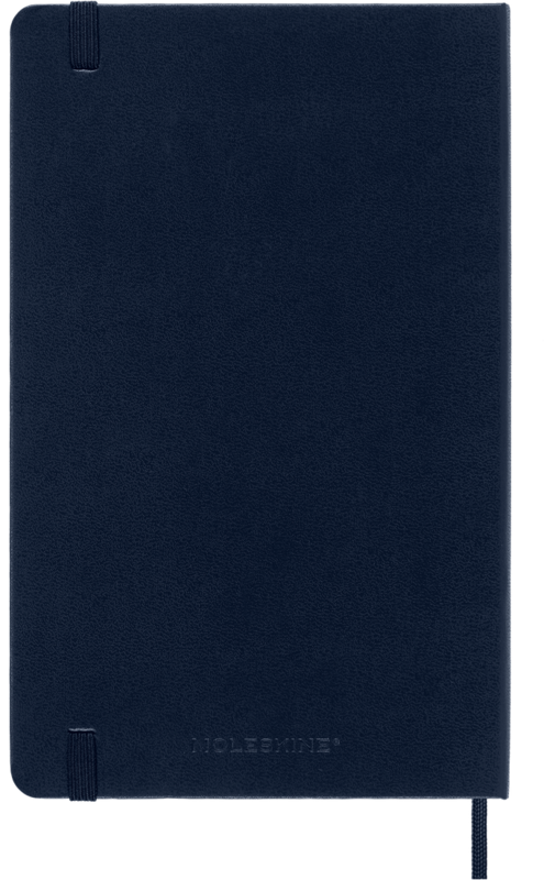 MOLESKINE Carnet Classique Grand Format Ligné Bleu Saphir Couverture Rigide