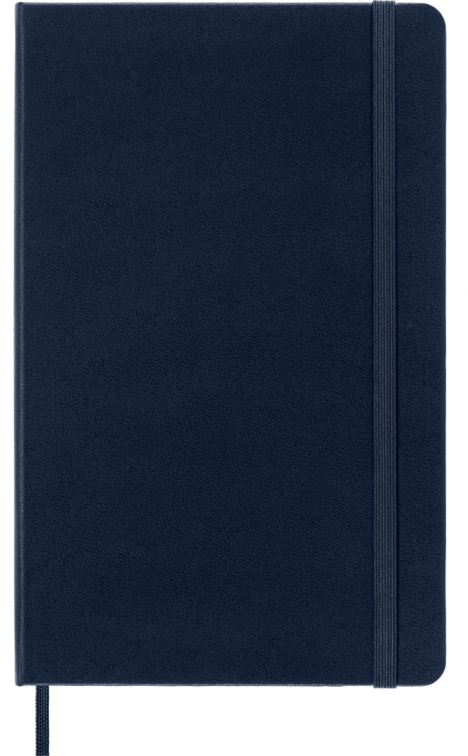 MOLESKINE Carnet Classique, Ligné, Grand Format, Bleu Saphir, Couverture Rigide