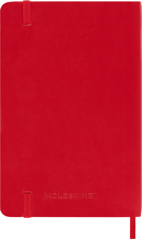 MOLESKINE Carnet Classique,Format De Poche,A Pages Blanche,Rouge Ecarlat,Couverture Souple