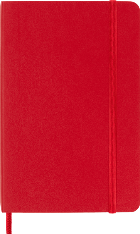 MOLESKINE Carnet Classique, À Pages Blanches, Grand Format,Rouge Écarlat,Couverture Rigide