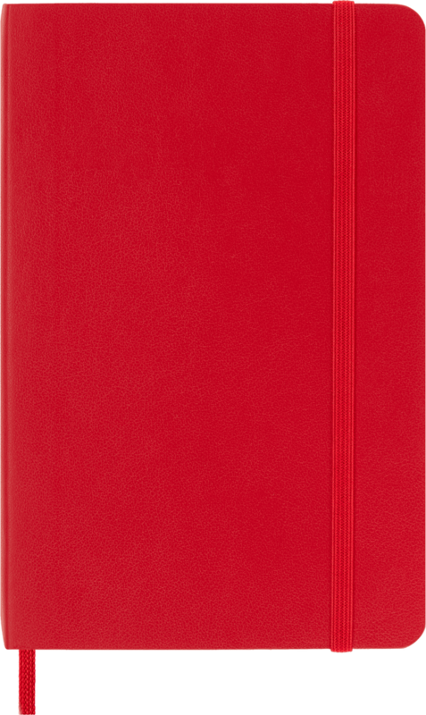 MOLESKINE Carnet Classique Grand Format À Pages Blanches Rouge Écarlate Couverture Rigide 13x21cm