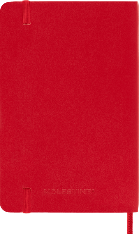 MOLESKINE Carnet Classique Grand Format À Pages Blanches Rouge Écarlate Couverture Rigide