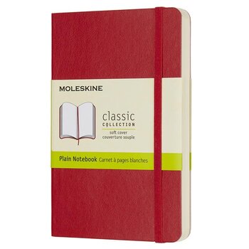 MOLESKINE Carnet Classique Format De Poche À Pages Blanches Rouge Ecarlate Couverture Souple