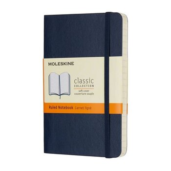 MOLESKINE Carnet Classique Format De Poche Ligné Bleu Saphir Couverture Souple