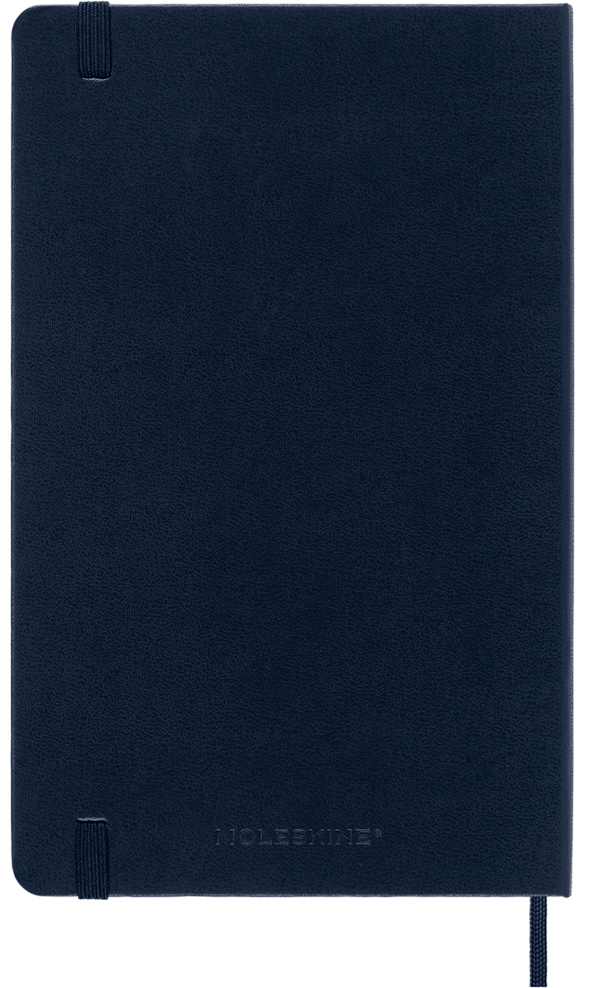 MOLESKINE Carnet Classique À Pages Blanches, Grand Format, Bleu Saphir, Couverture Rigide