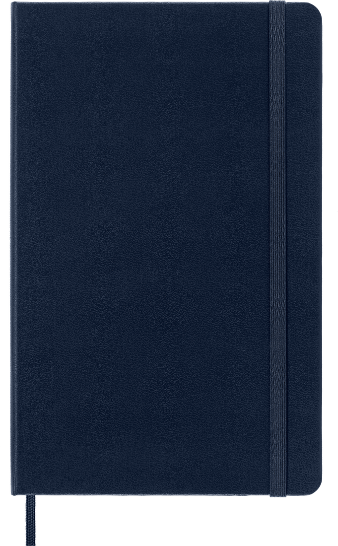 MOLESKINE Carnet Classique À Pages Blanches, Grand Format, Bleu Saphir, Couverture Rigide