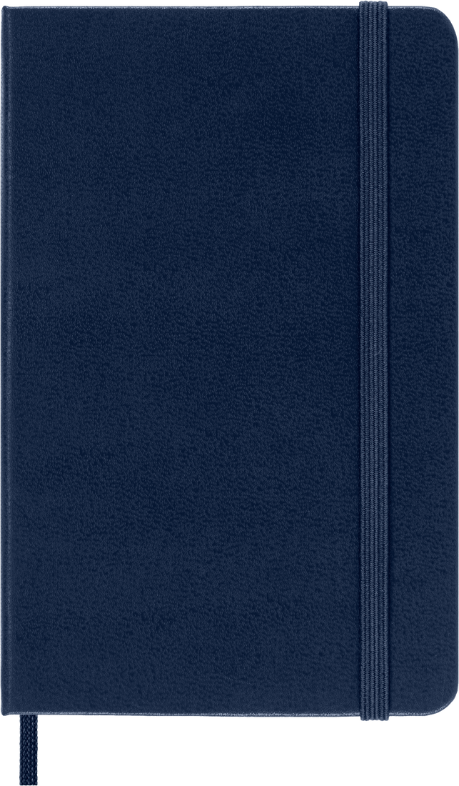 MOLESKINE Carnet Classique Format De Poche À Pages Blanches Bleu Saphir Couverture Rigide