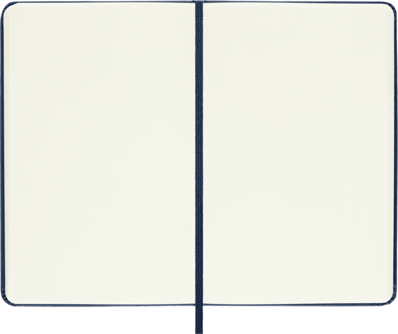 MOLESKINE Carnet Classique Format De Poche À Pages Blanches Bleu Saphir Couverture Rigide