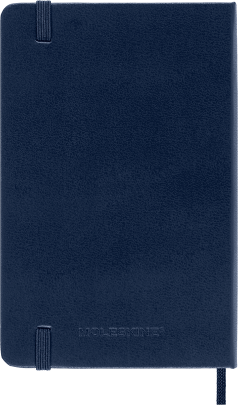 MOLESKINE Carnet Classique Format De Poche À Pages Blanches Bleu Saphir Couverture Rigide