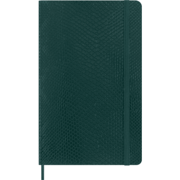 MOLESKINE Carnet Vegan Effet Python Grand Format Ligné Couverture Souple Vert Box