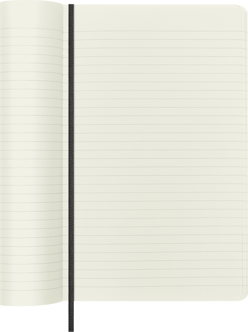 MOLESKINE Carnet Vegan Effet Python Grand Format Ligne Couverture Souple Noir Box