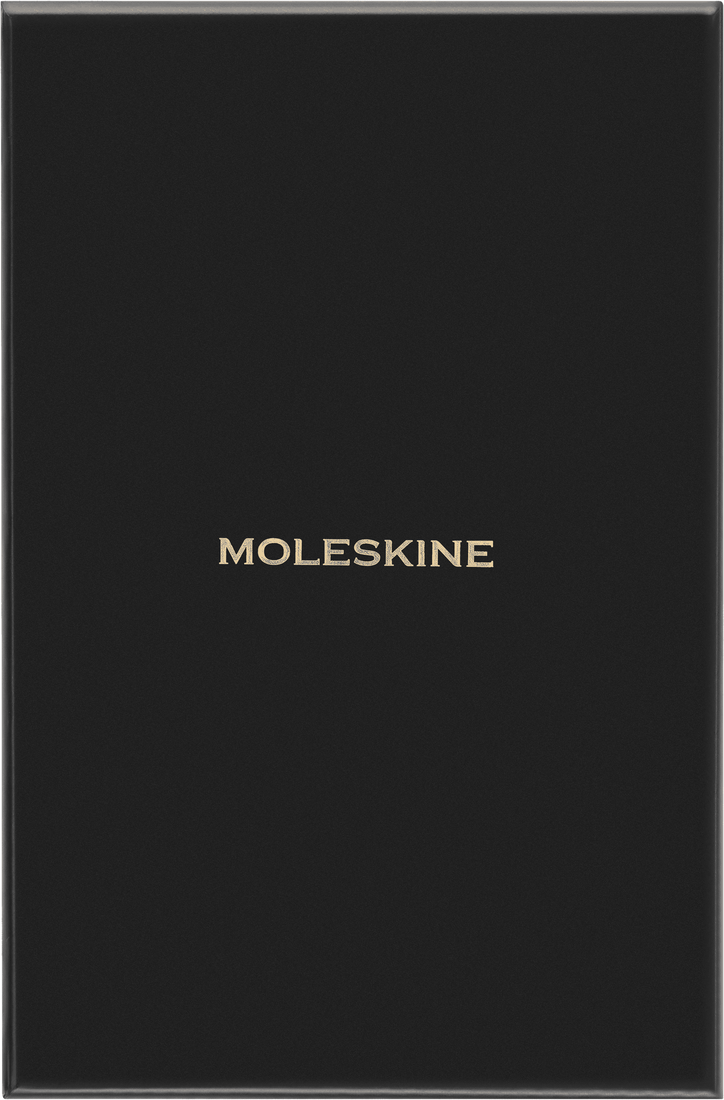 MOLESKINE Carnet Vegan Effet Python Grand Format Ligne Couverture Souple Noir Box