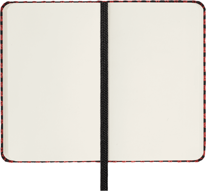 MOLESKINE Carnet Shine Brillant Rouge Metallique Format Xs A Pages Blanches Couverture Rigide Box