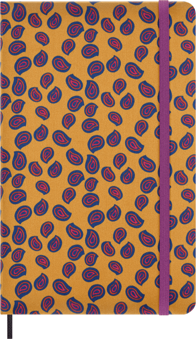 MOLESKINE Carnet Silk En Soie Jaune Grand Format Ligne Couverture Rigide Box