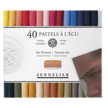 SENNELIER Boîte carton Pastel Ecu Portrait 40 Demi pastels