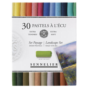 SENNELIER Etui carton Pastel Ecu Paysages de campagne 30 Demi pastels