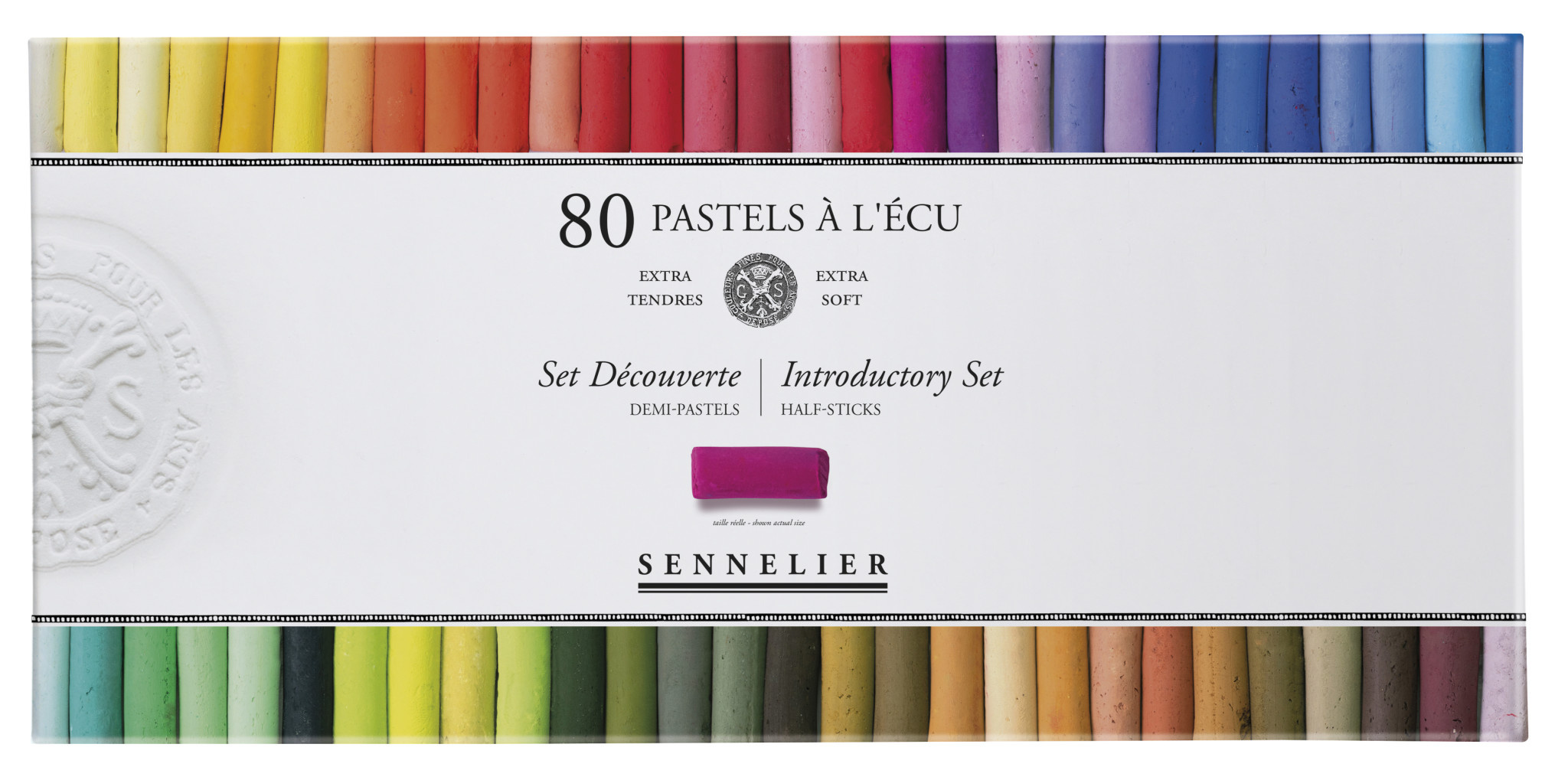 SENNELIER Boîte carton Pastel Ecu 80 Demi pastels