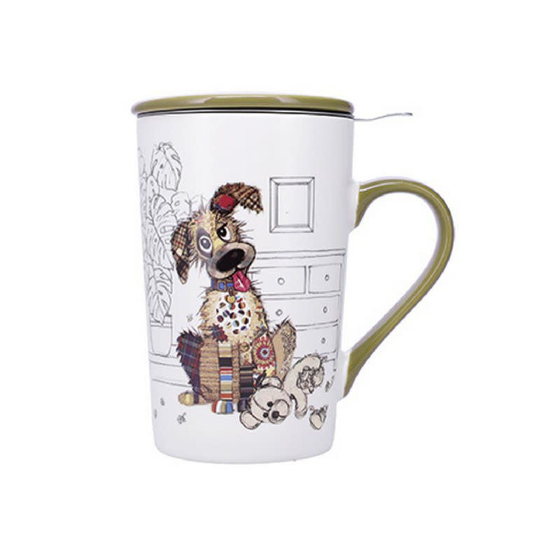 KIUB Mug Tisanière Xl Conique Mat 435 Ml Kook Chien