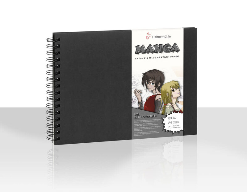 HAHNEMUHLE Carnet Manga 80g/m²,A4 paysage, 75feuilles