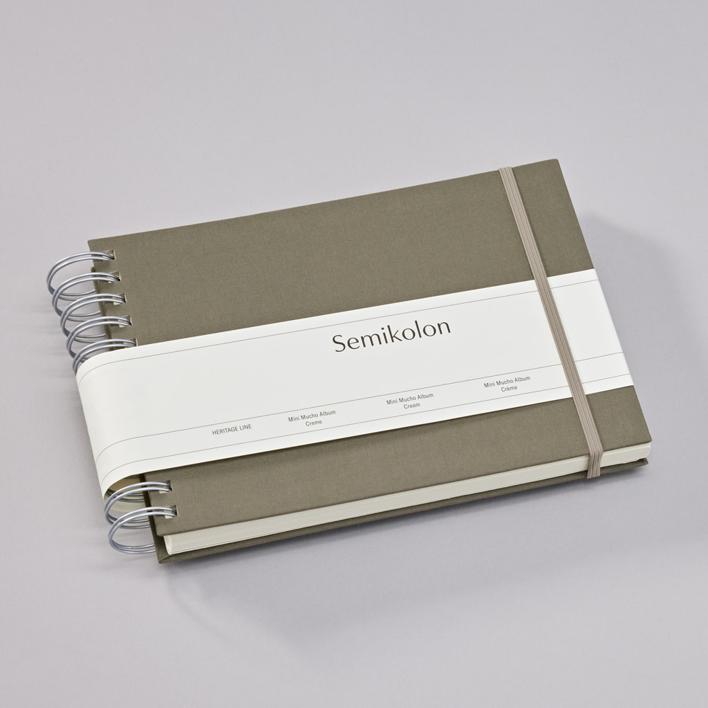 SEMIKOLON Album photos spiralé Mini Mucho Fango pages crème 23x16cm