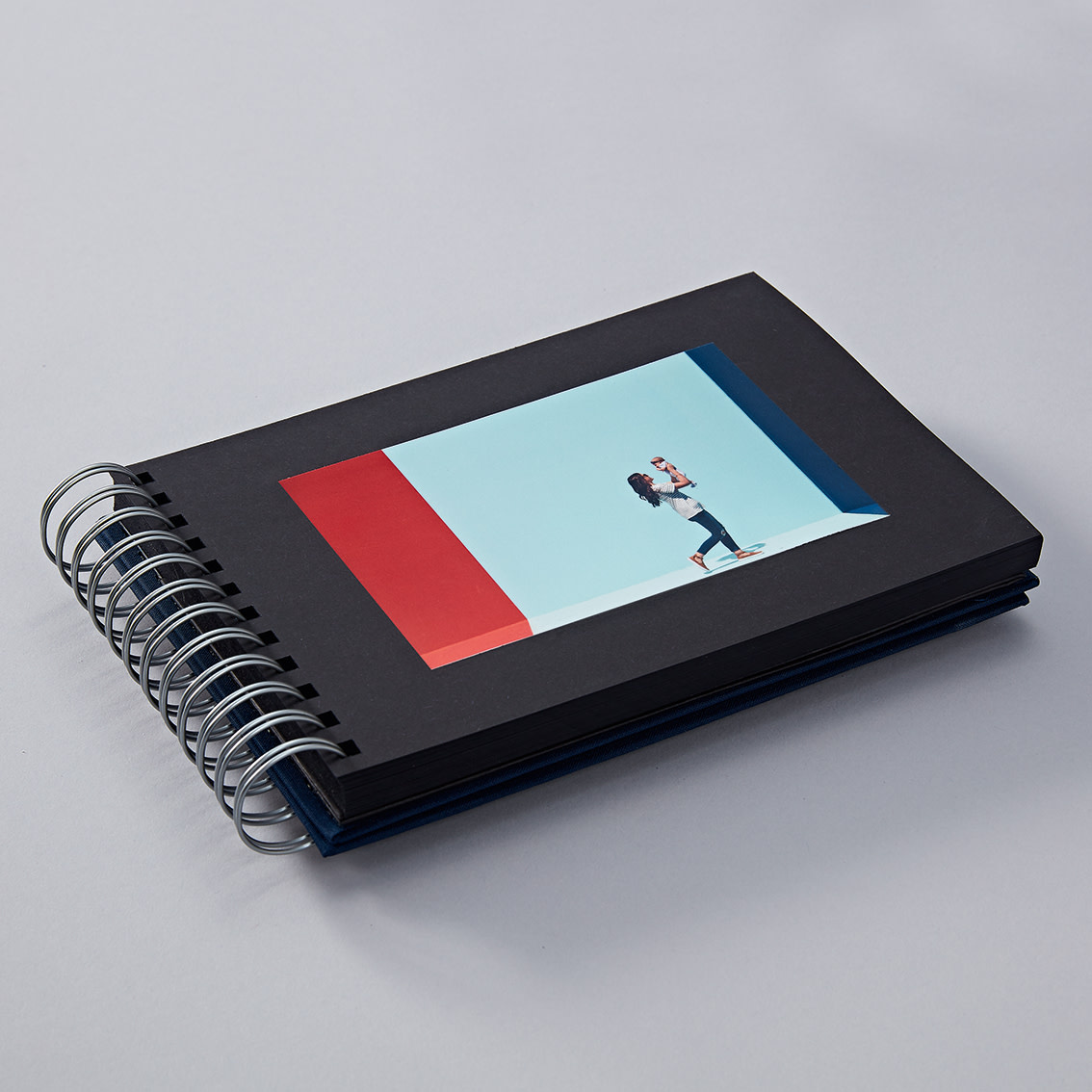 SEMIKOLON Album photos spiralé Mini Mucho Lava Stone pages noires 23x16cm