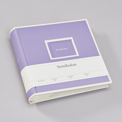 SEMIKOLON Album photos 200 Pochettes Lilac silk pages crème 23 x 22,3 cm