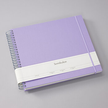 SEMIKOLON Album photos spiralé Maxi Mucho Lilas pages crème 34,5x30cm