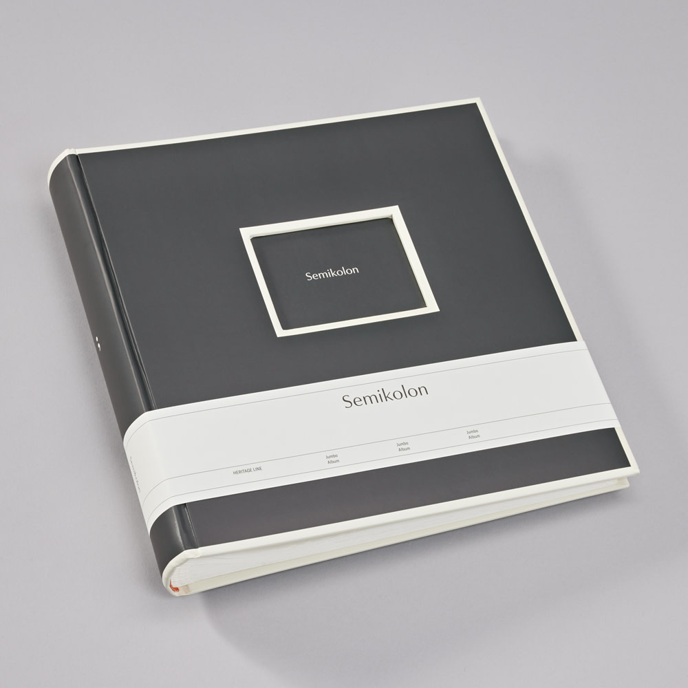 SEMIKOLON Album photos Jumbo Lava Stone pages crème 30x30cm