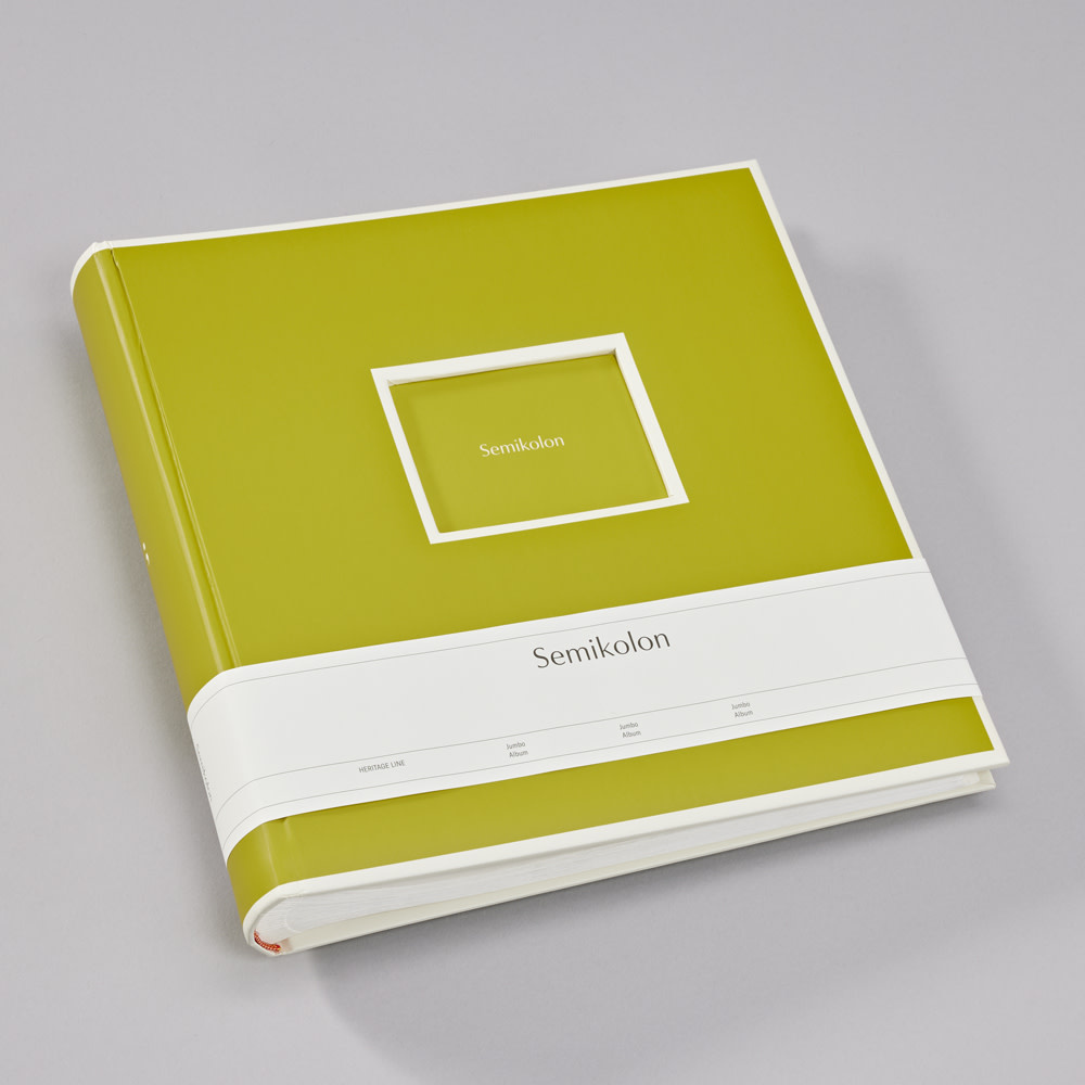 SEMIKOLON Album photos Jumbo Matcha pages crème 30x30cm