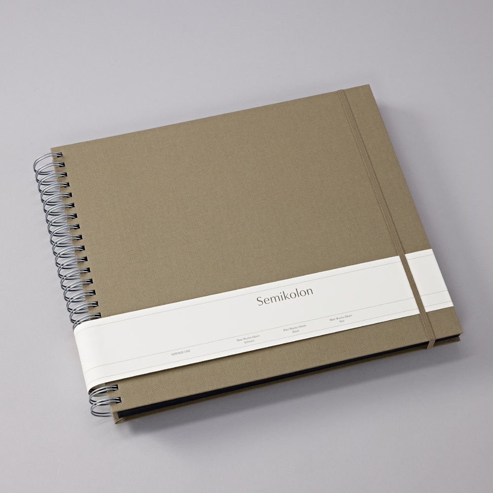 SEMIKOLON Album photos spiralé Maxi Mucho Fango pages noires 34,5x30cm