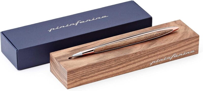 PININFARINA Stylo Bille Cambiano Rose cuivré / noyer