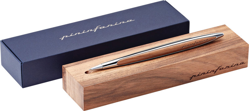 PININFARINA Stylo Bille Cambiano Chrome brillant / noyer