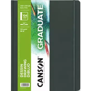 CANSON Book Cousu Grand Cote Canson® Graduate Dessin 52Fl/104P 21,6X27,9 160G Portrait