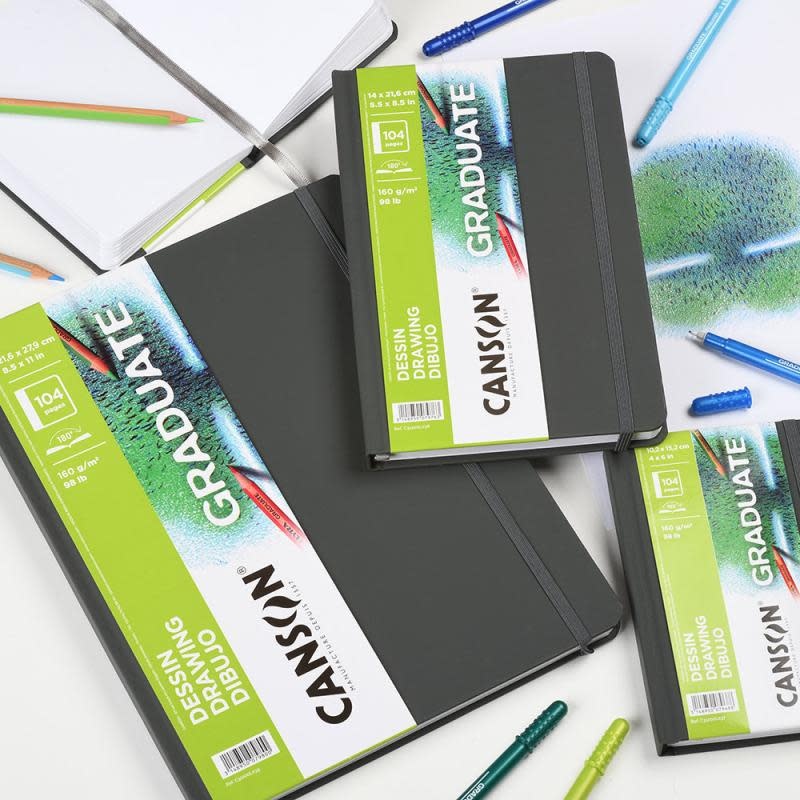 CANSON Book Cousu Grand Cote Canson® Graduate Dessin 52Fl/104P 21,6X27,9 160G Portrait