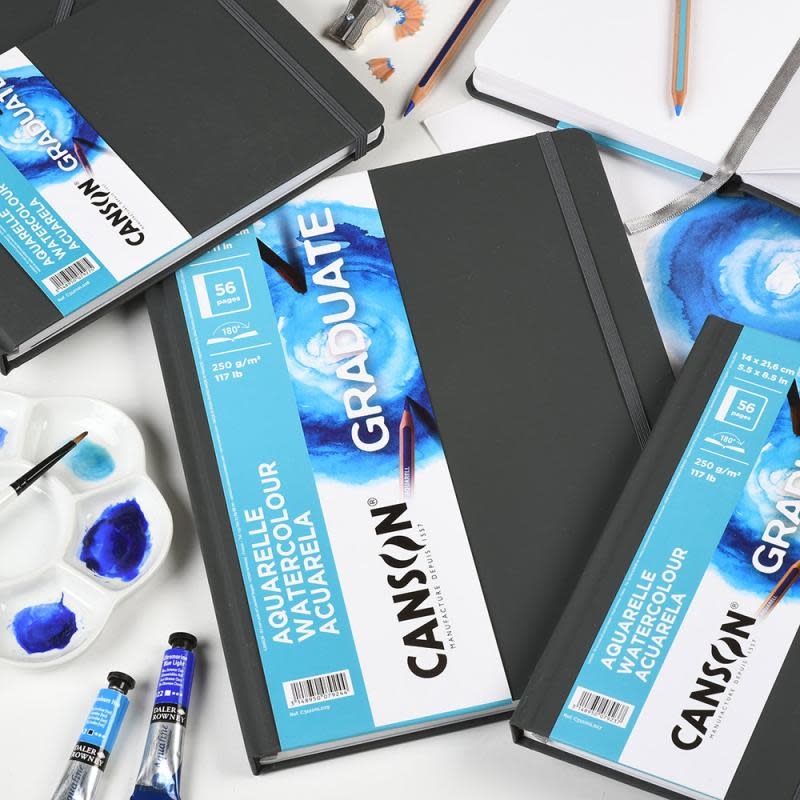 CANSON Book Cousu Grand Cote Canson® Graduate Aquarelle 28Fl/56P 21,6X27,9 250G Portrait